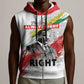 Martin Luther King Sleeveless Zip Hoodie Honoring The Legacy White Version - African Pride