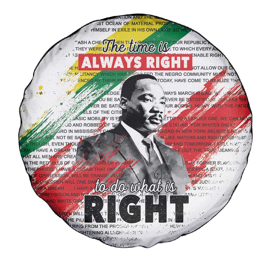 Martin Luther King Spare Tire Cover Honoring The Legacy White Version