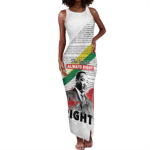 Martin Luther King Tank Maxi Dress Honoring The Legacy White Version