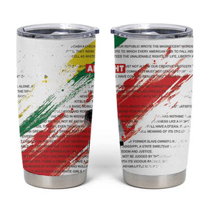 Martin Luther King Tumbler Cup Honoring The Legacy White Version