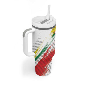 Martin Luther King Tumbler With Handle Honoring The Legacy White Version
