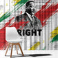 Martin Luther King Window Curtain Honoring The Legacy White Version
