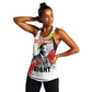 Martin Luther King Women Racerback Tank Honoring The Legacy White Version