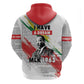 Martin Luther King Zip Hoodie Honoring The Legacy White Version
