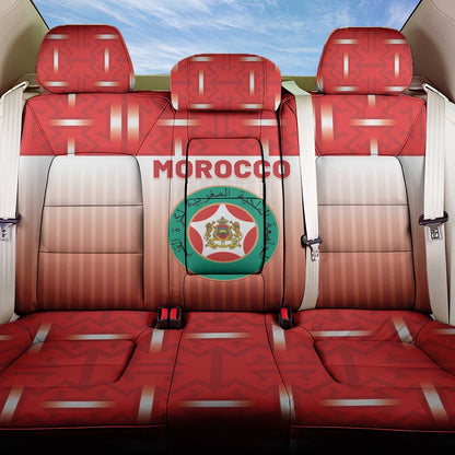Morocco Football Back Car Seat Cover 1994 Retro Red Version - African Pride