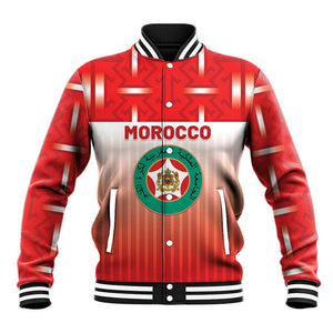 Custom Morocco Football Baseball Jacket 1994 Retro Red Version - African Pride