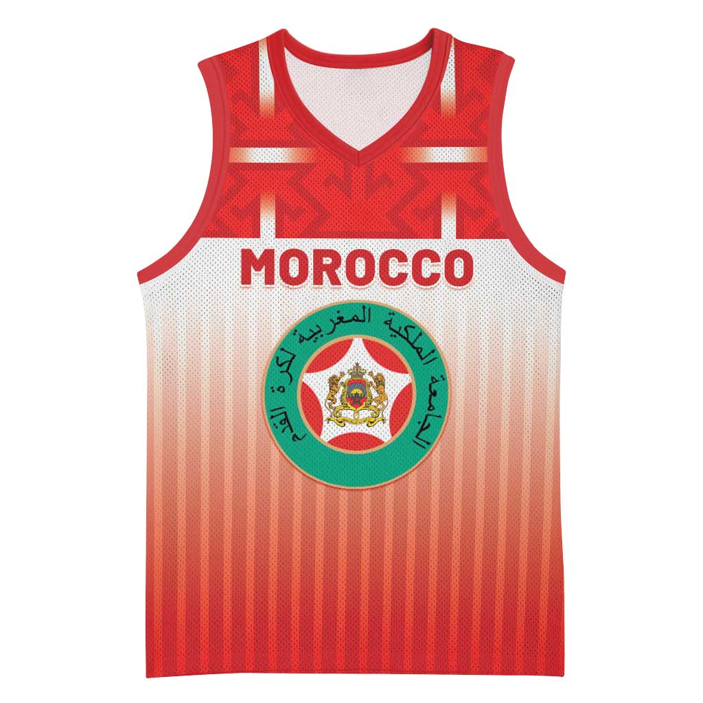 Custom Morocco Football Basketball Jersey 1994 Retro Red Version - African Pride