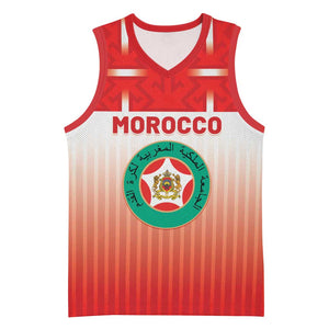 Custom Morocco Football Basketball Jersey 1994 Retro Red Version - African Pride