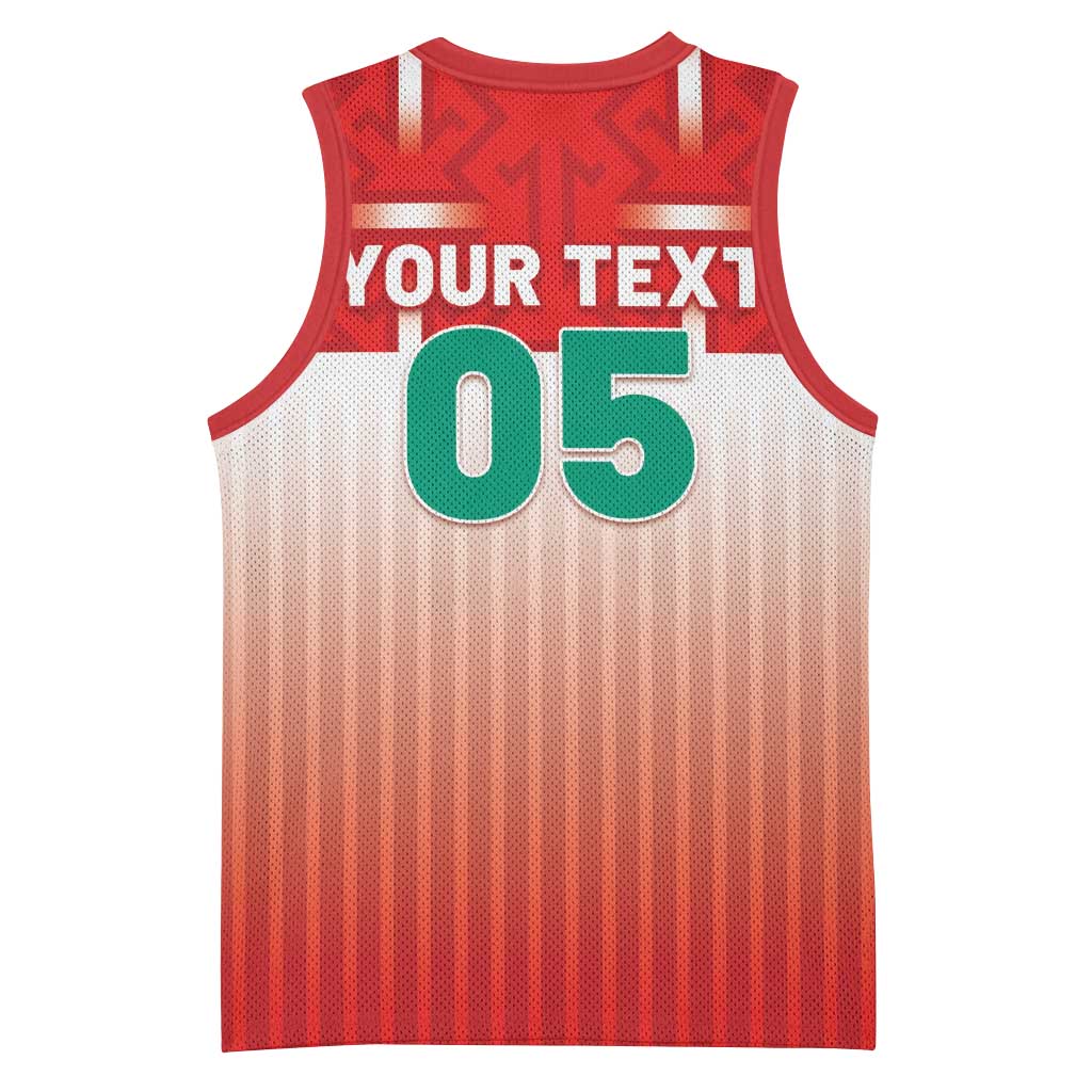 Custom Morocco Football Basketball Jersey 1994 Retro Red Version - African Pride