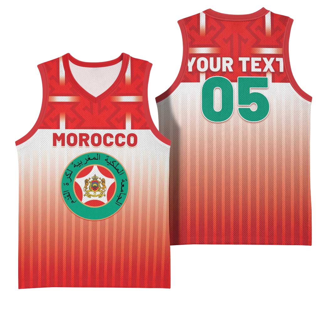 Custom Morocco Football Basketball Jersey 1994 Retro Red Version - African Pride
