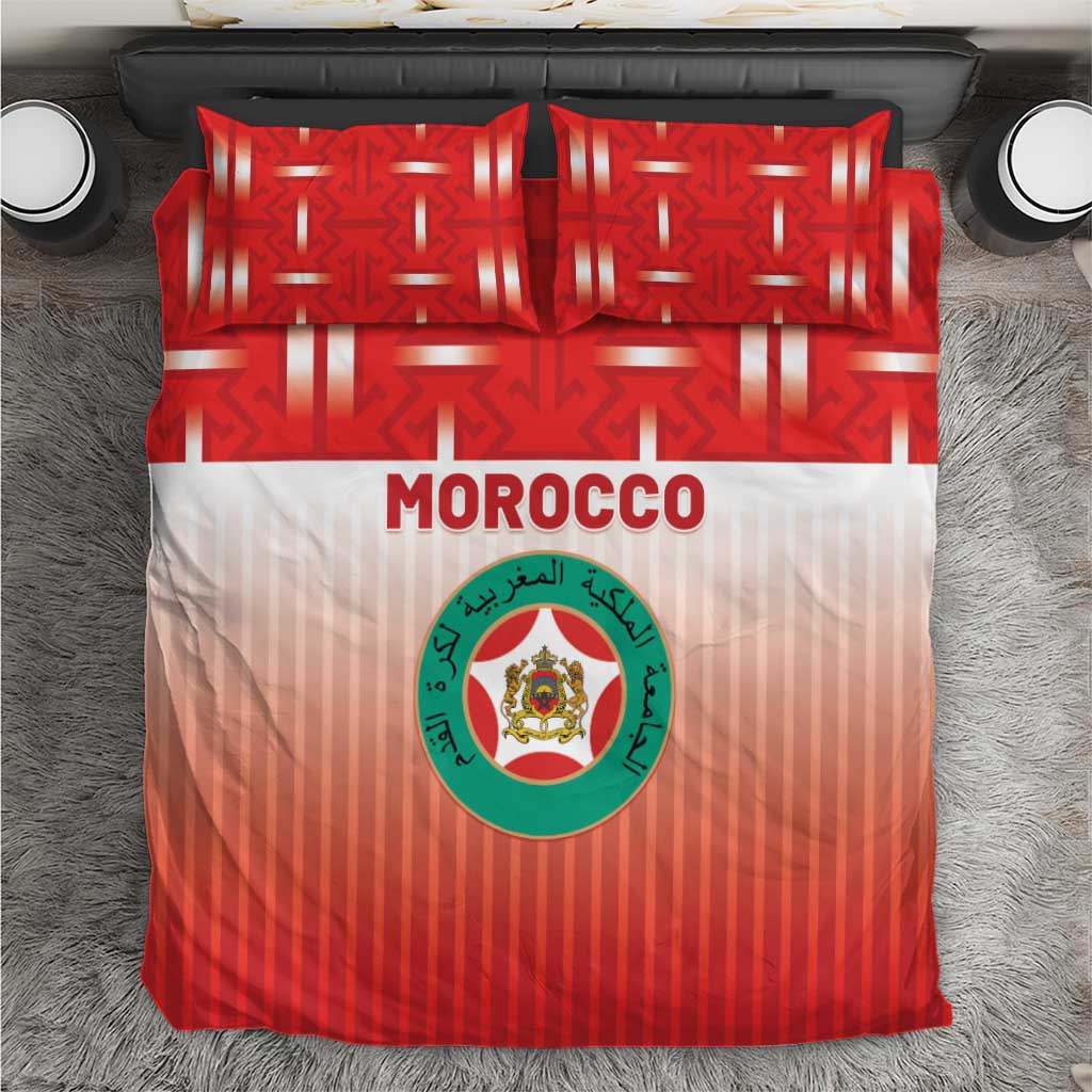 Morocco Football Bedding Set 1994 Retro Red Version - African Pride