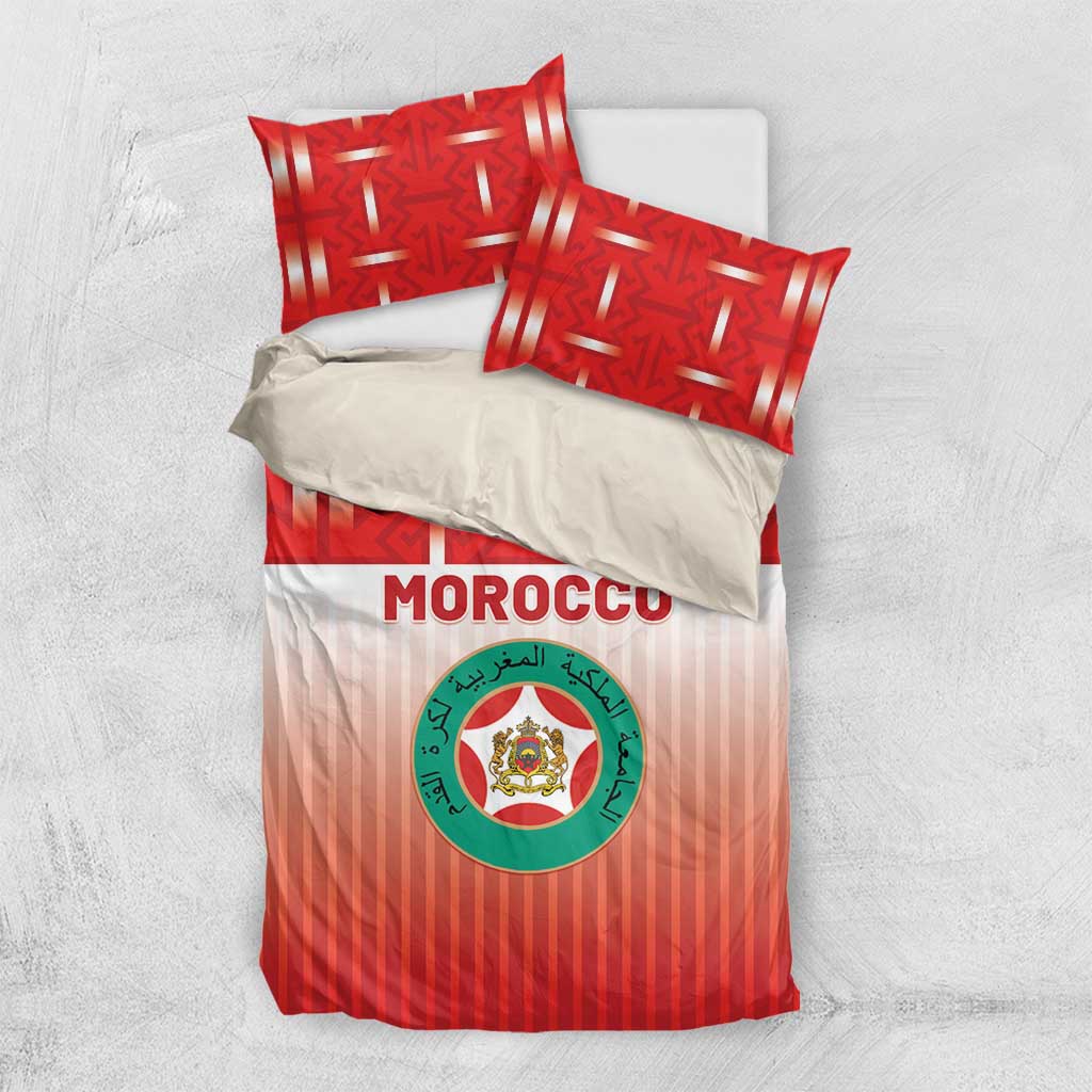 Morocco Football Bedding Set 1994 Retro Red Version - African Pride