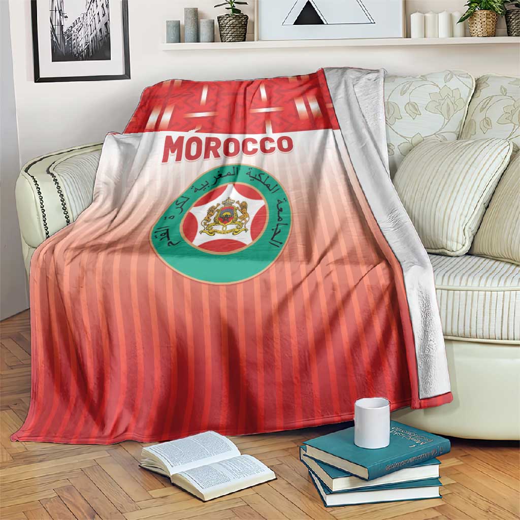 Morocco Football Blanket 1994 Retro Red Version - African Pride