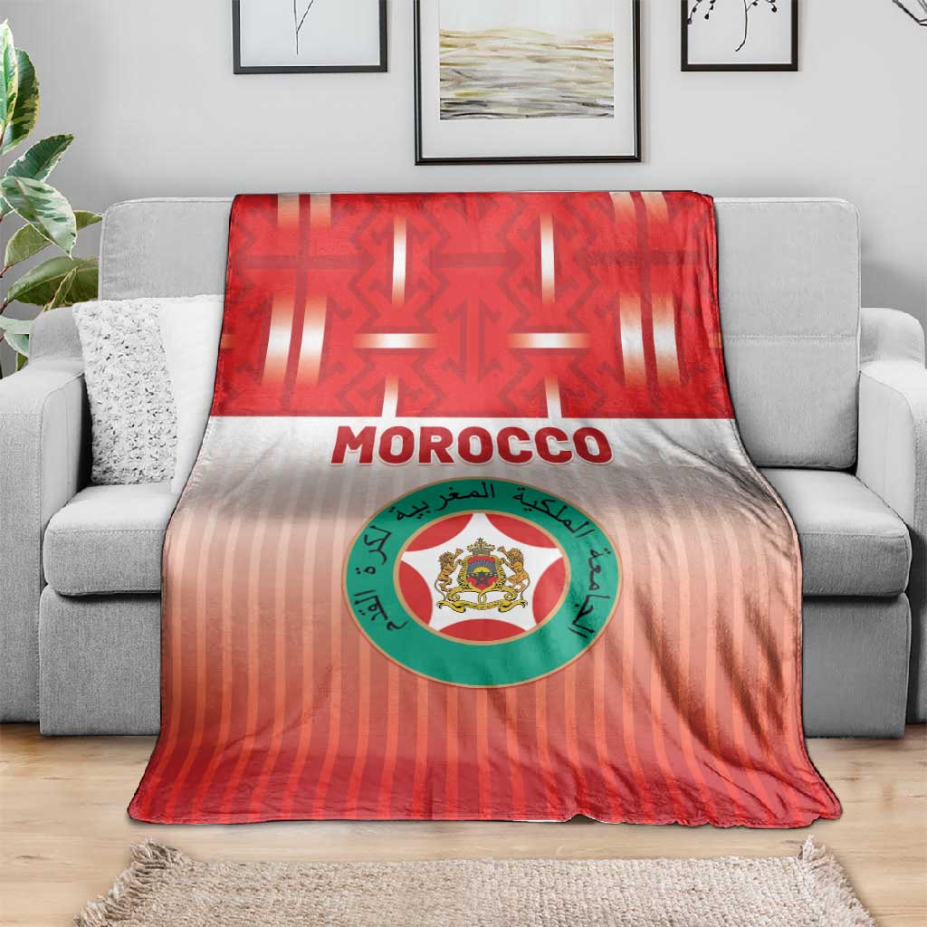 Morocco Football Blanket 1994 Retro Red Version - African Pride