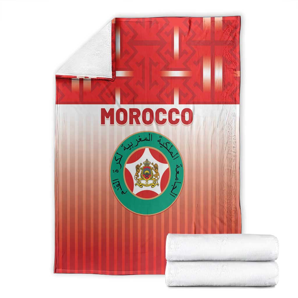 Morocco Football Blanket 1994 Retro Red Version - African Pride
