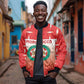 Custom Morocco Football Bomber Jacket 1994 Retro Red Version - African Pride