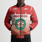 Custom Morocco Football Bomber Puffer Jacket 1994 Retro Red Version - African Pride