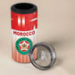 Custom Morocco Football 4 in 1 Can Cooler Tumbler 1994 Retro Red Version - African Pride