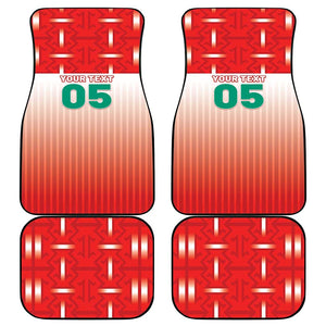 Custom Morocco Football Car Mats 1994 Retro Red Version - African Pride