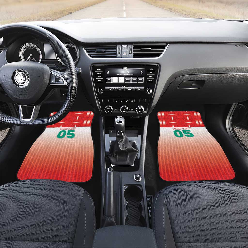 Custom Morocco Football Car Mats 1994 Retro Red Version - African Pride