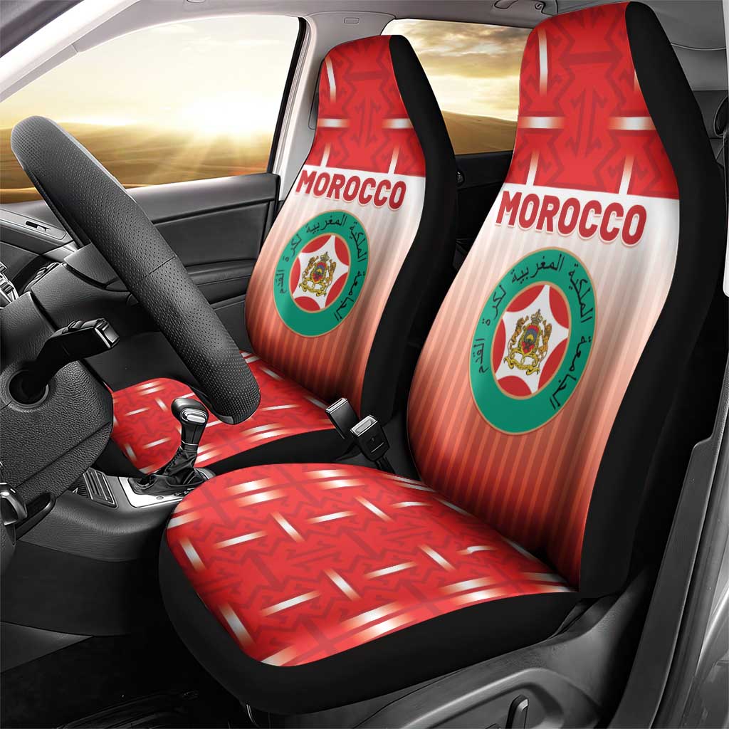 Morocco Football Car Seat Cover 1994 Retro Red Version - African Pride