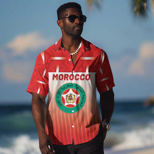 Custom Morocco Football Hawaiian Shirt 1994 Retro Red Version - African Pride