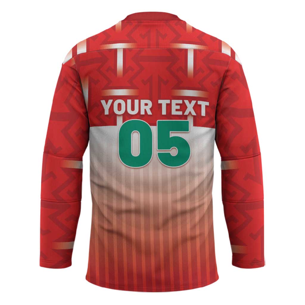 Custom Morocco Football Hockey Jersey 1994 Retro Red Version - African Pride