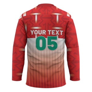 Custom Morocco Football Hockey Jersey 1994 Retro Red Version - African Pride