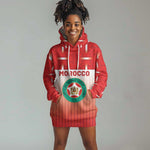 Custom Morocco Football Hoodie Dress 1994 Retro Red Version - African Pride
