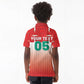Custom Morocco Football Kid Polo Shirt 1994 Retro Red Version LT05