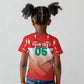 Custom Morocco Football Kid T shirt 1994 Retro Red Version - African Pride
