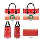 Morocco Football Leather Bag 1994 Retro Red Version - African Pride
