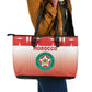 Morocco Football Leather Tote Bag 1994 Retro Red Version - African Pride