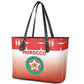 Morocco Football Leather Tote Bag 1994 Retro Red Version - African Pride