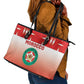 Morocco Football Leather Tote Bag 1994 Retro Red Version - African Pride