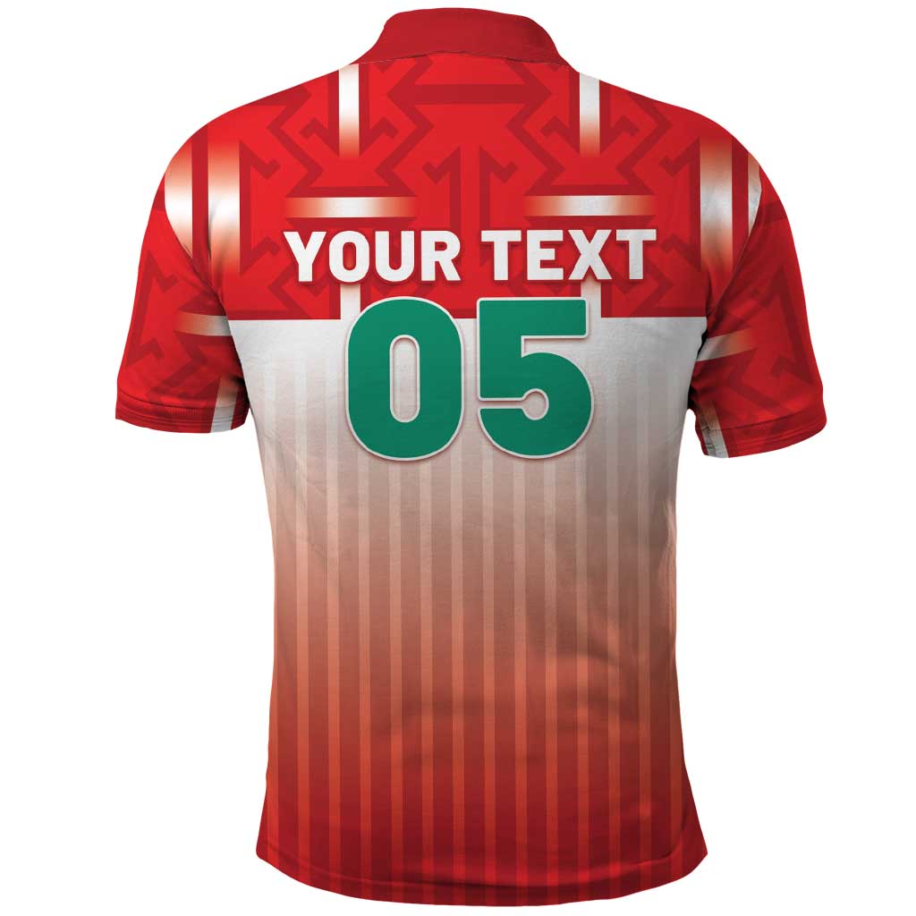 Custom Morocco Football Polo Shirt 1994 Retro Red Version LT05