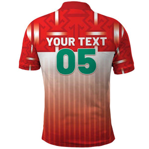 Custom Morocco Football Polo Shirt 1994 Retro Red Version - African Pride