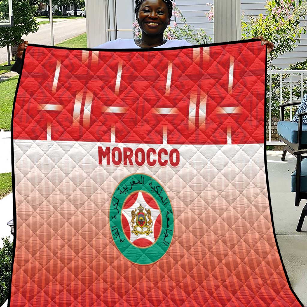Morocco Football Quilt 1994 Retro Red Version - African Pride