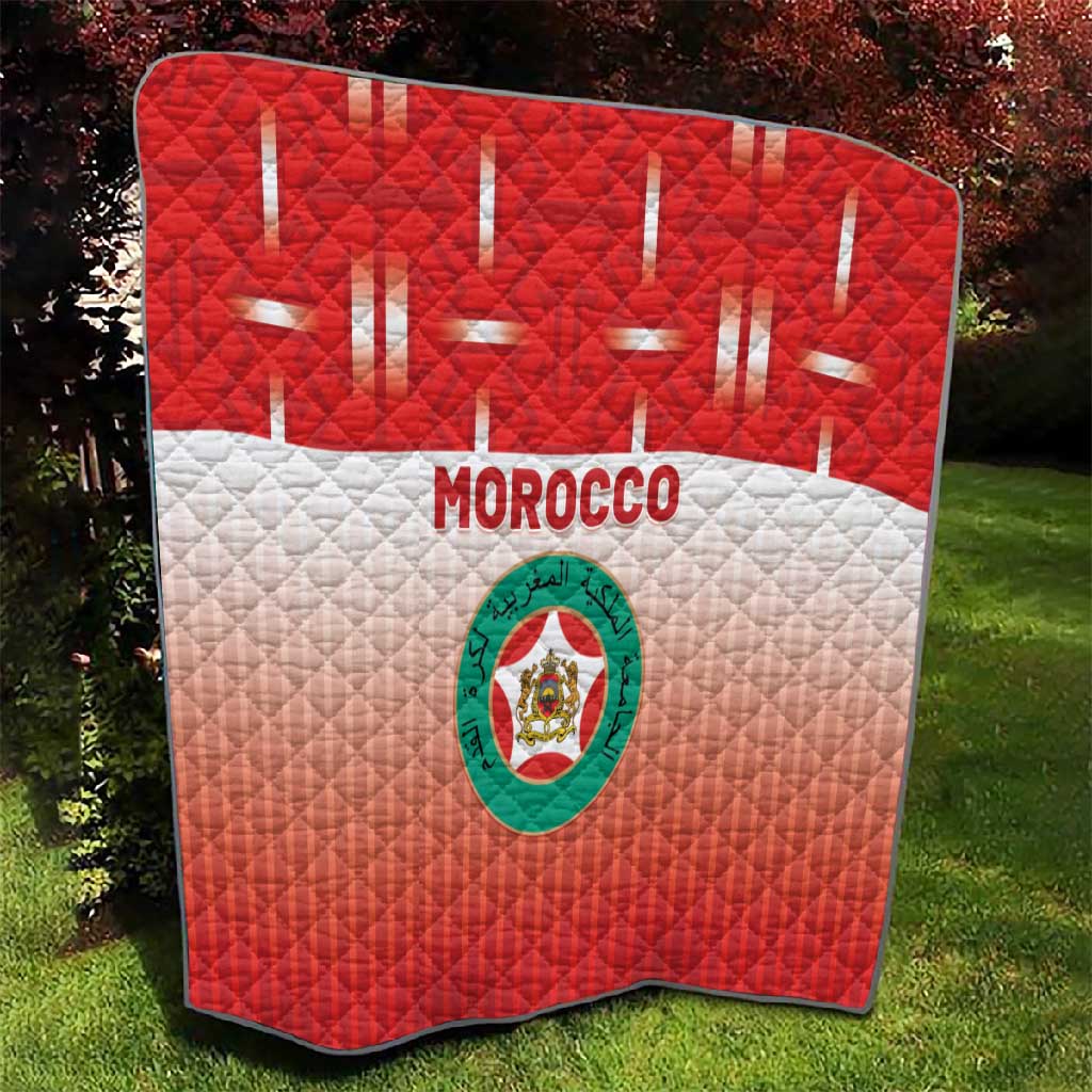 Morocco Football Quilt 1994 Retro Red Version - African Pride