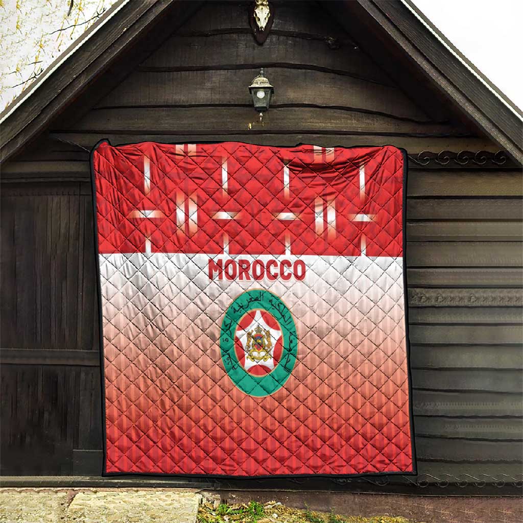 Morocco Football Quilt 1994 Retro Red Version - African Pride