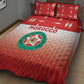 Morocco Football Quilt Bed Set 1994 Retro Red Version - African Pride