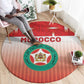 Morocco Football Round Carpet 1994 Retro Red Version - African Pride
