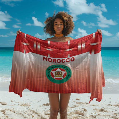 Morocco Football Sarong 1994 Retro Red Version - African Pride