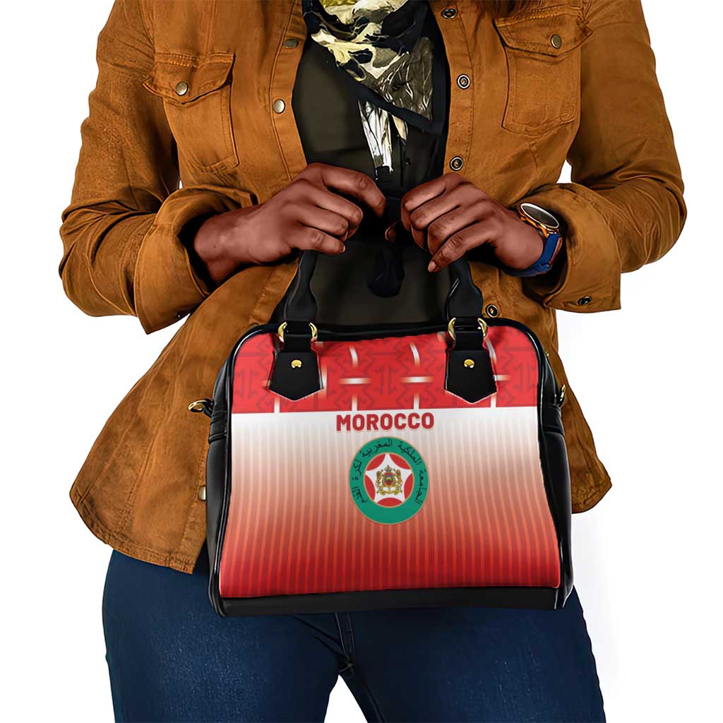 Morocco Football Shoulder Handbag 1994 Retro Red Version - African Pride