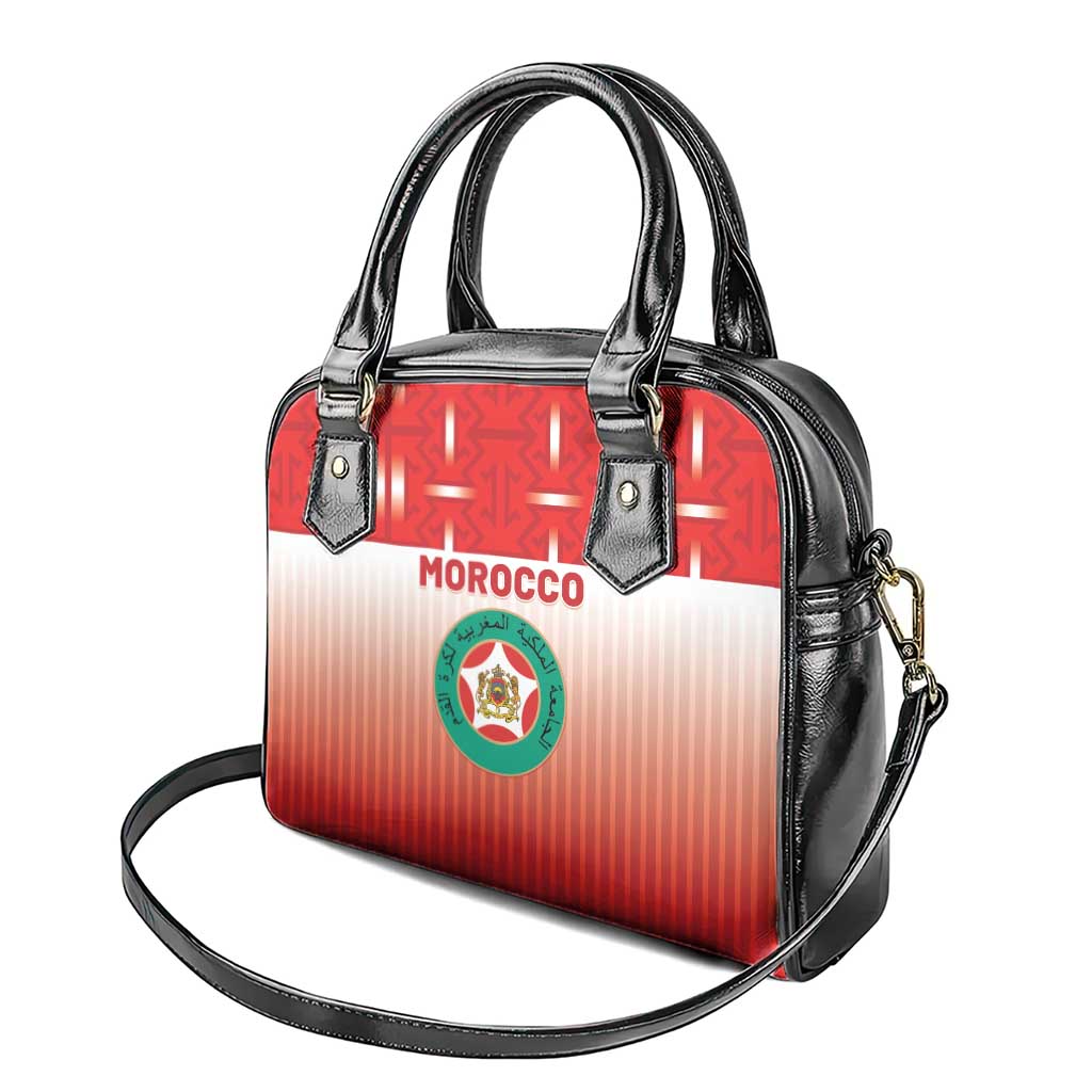 Morocco Football Shoulder Handbag 1994 Retro Red Version - African Pride