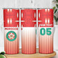 Custom Morocco Football Skinny Tumbler 1994 Retro Red Version - African Pride