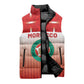 Custom Morocco Football Sleeveless Puffer Jacket 1994 Retro Red Version - African Pride