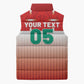Custom Morocco Football Sleeveless Puffer Jacket 1994 Retro Red Version - African Pride