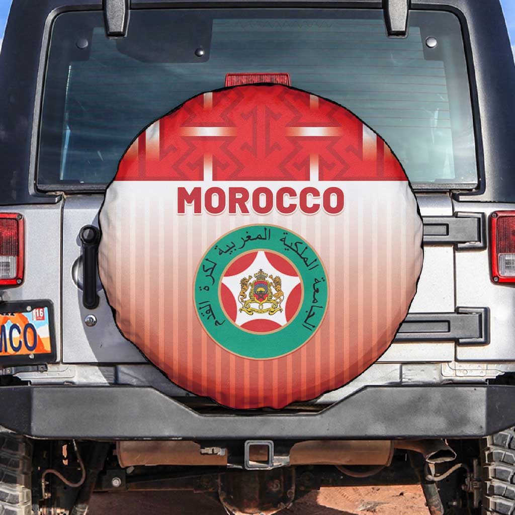 Morocco Football Spare Tire Cover 1994 Retro Red Version - African Pride