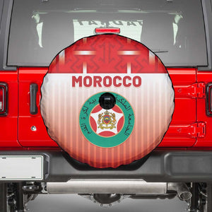 Morocco Football Spare Tire Cover 1994 Retro Red Version - African Pride